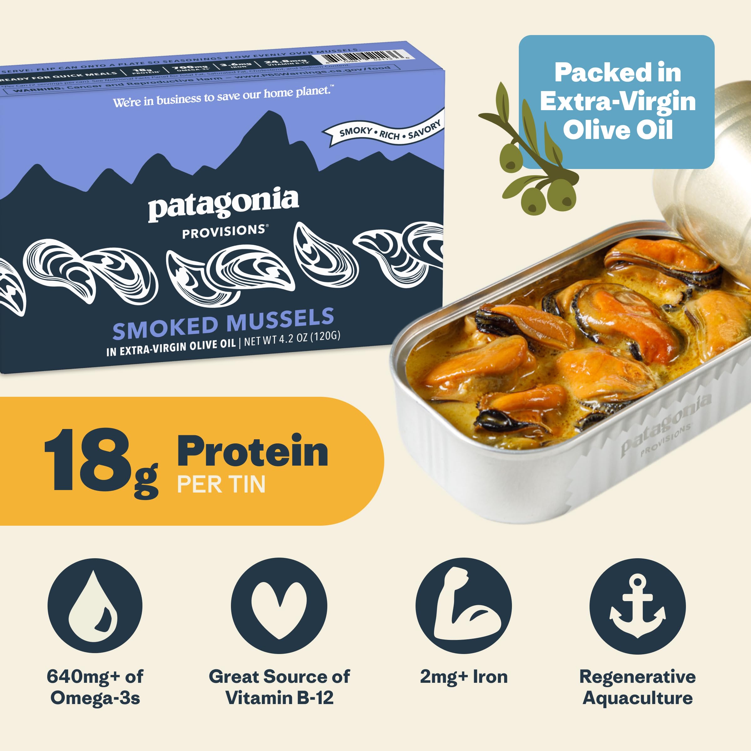 Spanish Mussels in Olive Oil